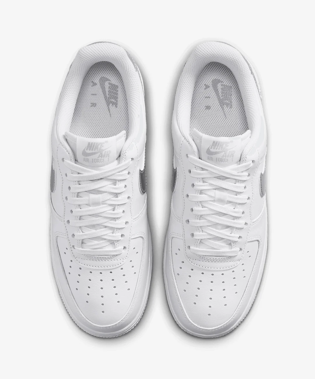 Nike | AIR FORCE 1 '07 SE { WHITE/METALLIC SILVER - Image 2