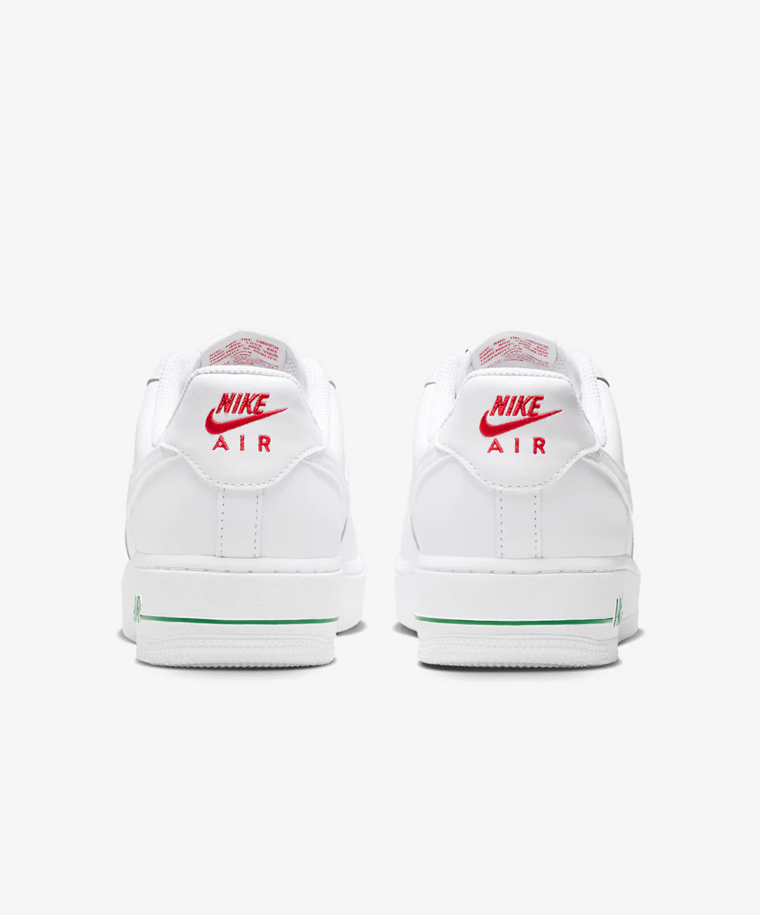 Nike | AIR FORCE 1 '07 SE { WHITE/SPORT RED/PINE GREEN/WHITE - Image 4