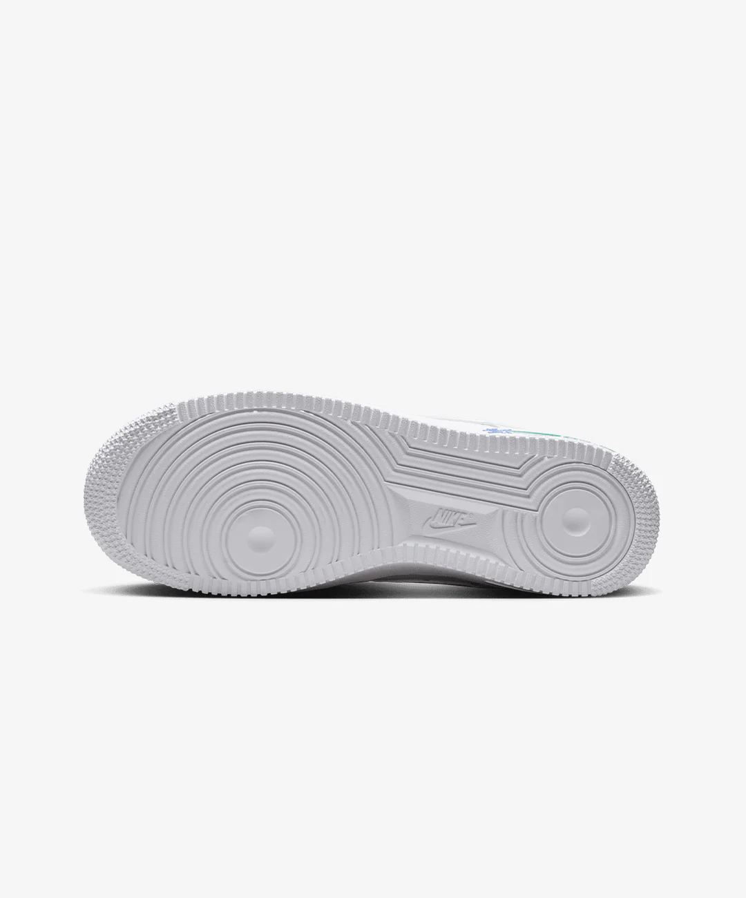 Nike | AIR FORCE 1 '07 SE { WHITE/WHITE-PERSIAN VIOLET-STADIUM GREEN - Image 7
