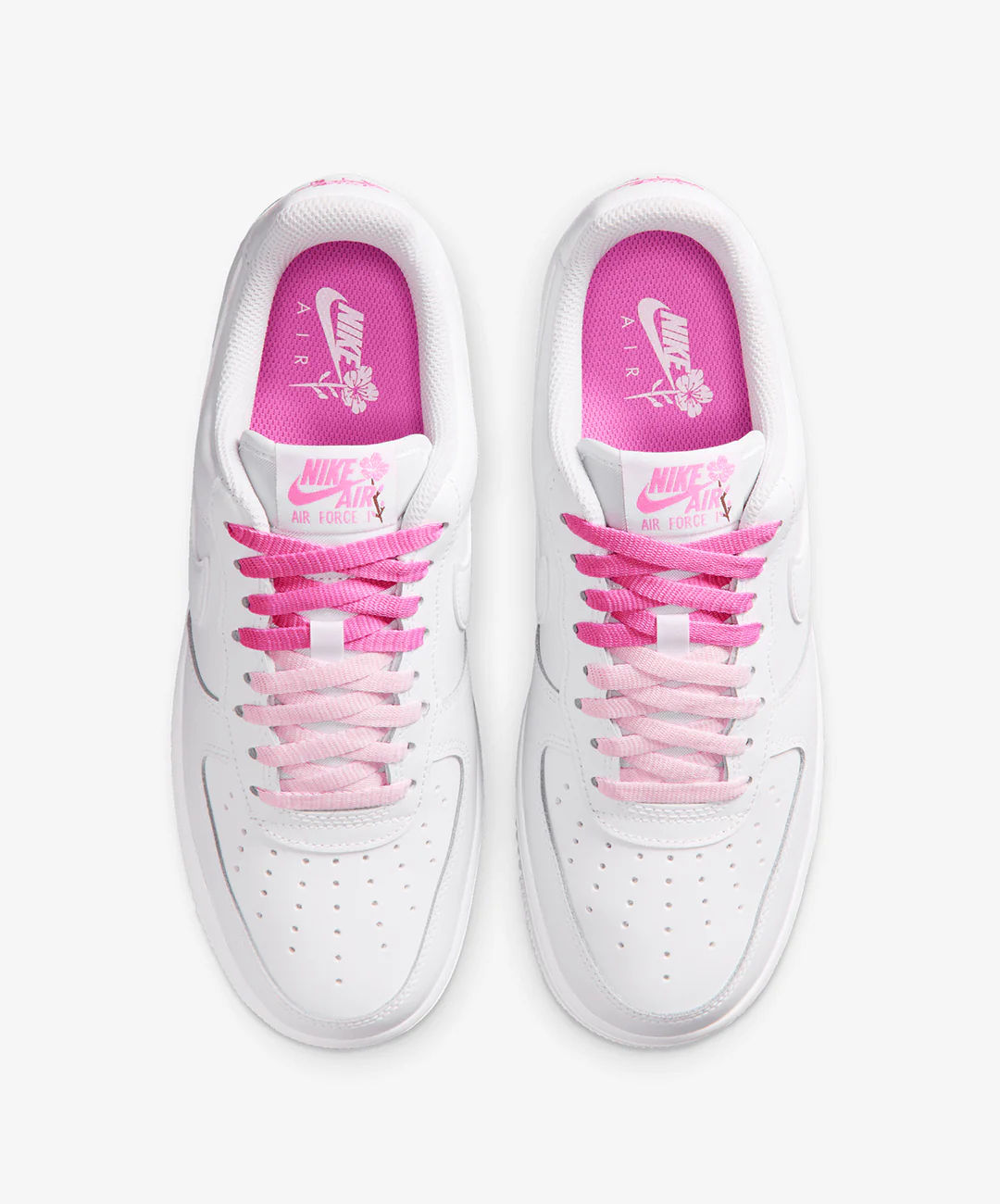 Nike | AIR FORCE 1 '07 SE { WHITE/WHITE-PLAYFUL PINK-FAUNA BROWN - Image 2