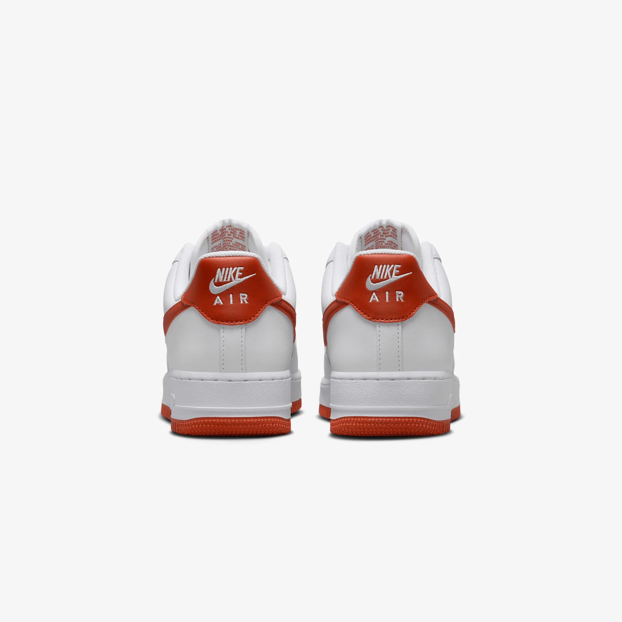 NIKE | AIR FORCE 1 '07 { WHITE/DRAGON RED-WHITE - Image 4