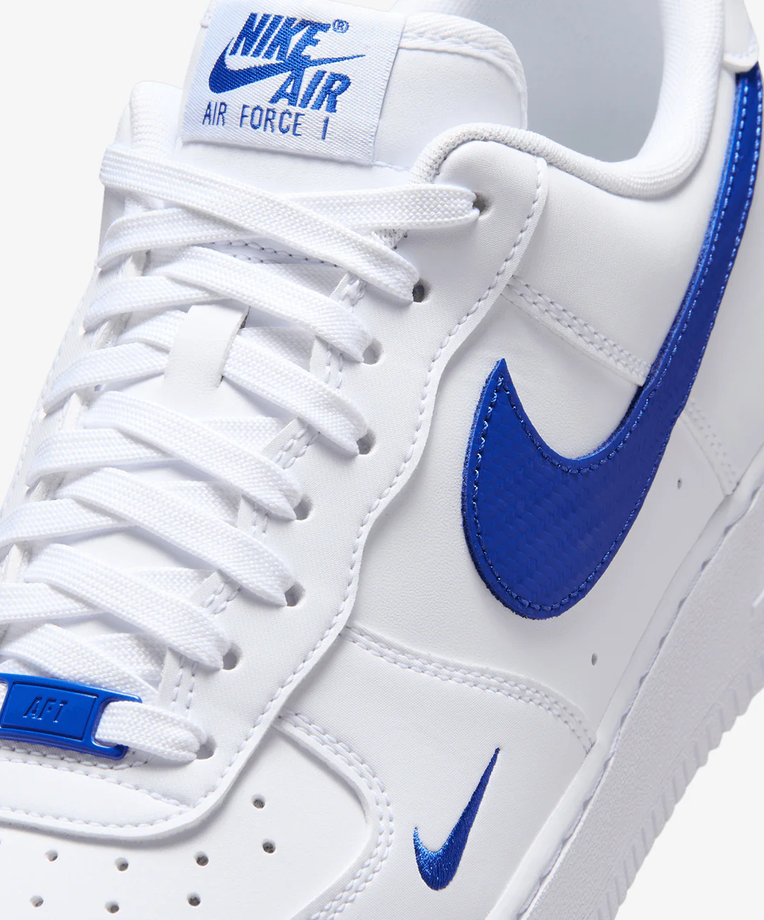 Nike | AIR FORCE 1 '07 { WHITE/GAME ROYAL - Image 5