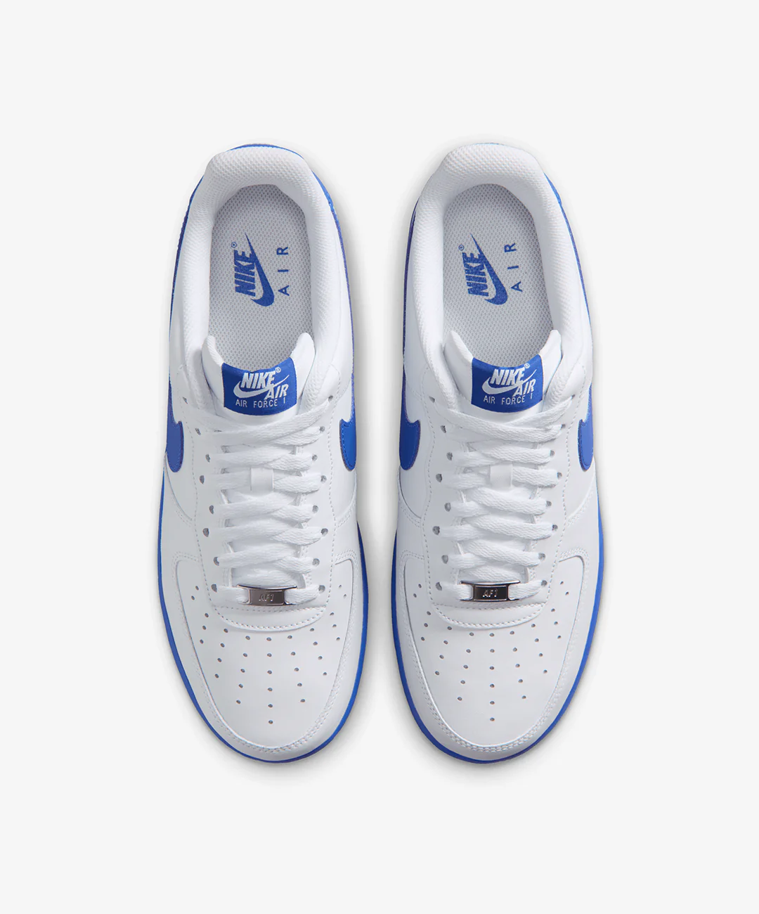Nike | AIR FORCE 1 '07 { WHITE/GAME ROYAL - Image 2
