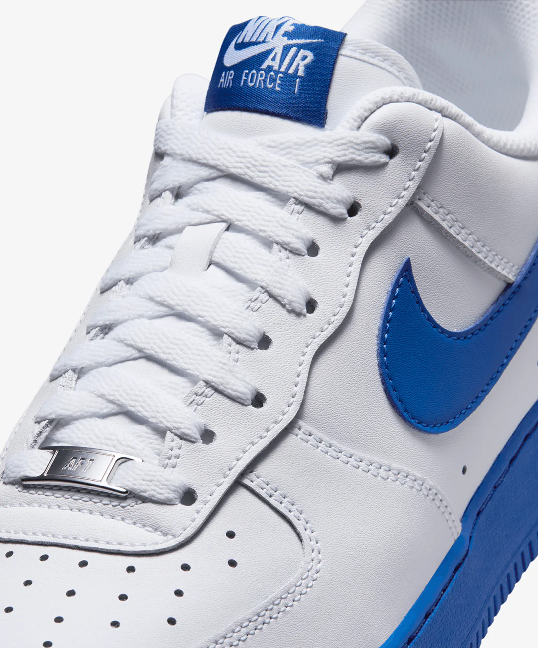 Nike | AIR FORCE 1 '07 { WHITE/GAME ROYAL - Image 5