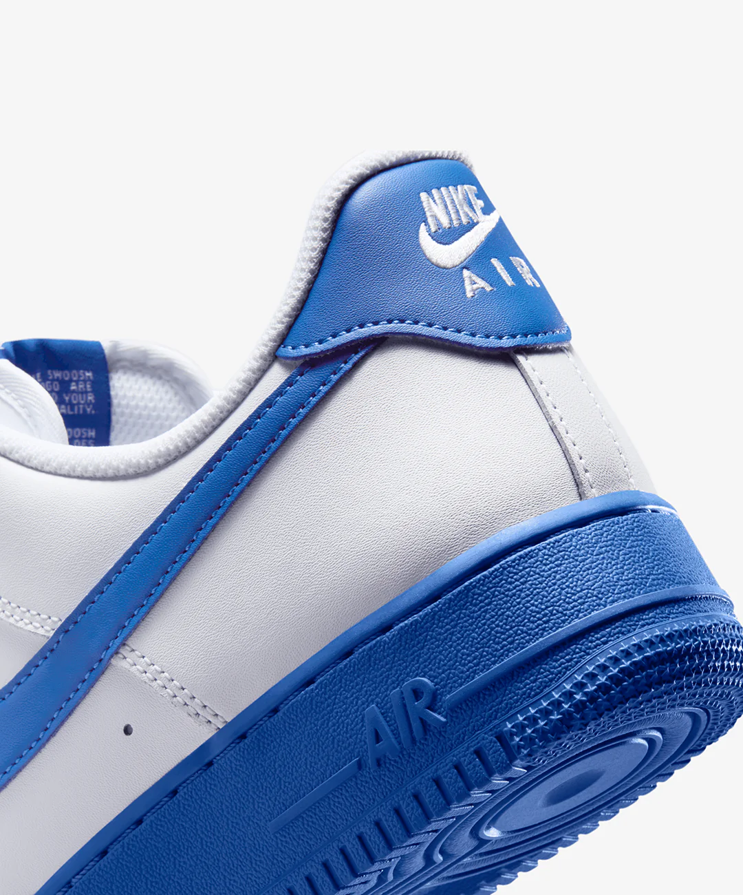 Nike | AIR FORCE 1 '07 { WHITE/GAME ROYAL - Image 6