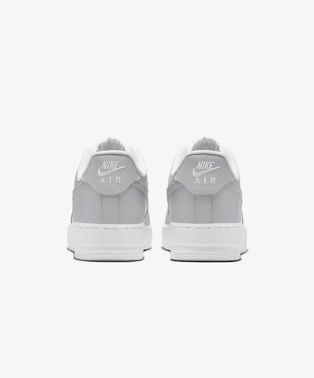 Nike | AIR FORCE 1 '07 { WHITE/LT SMOKE GREY-WHITE-LT SMOKE GREY - Image 4