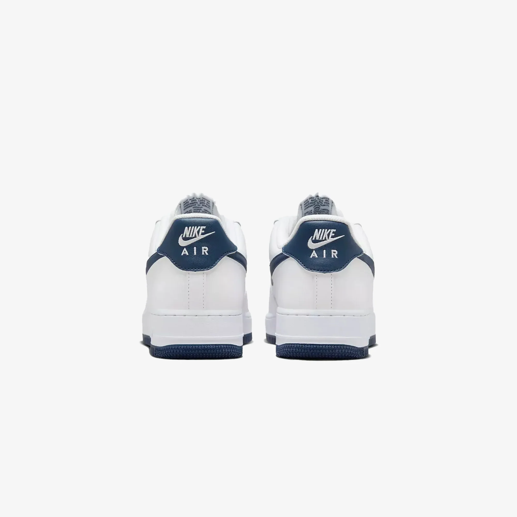 NIKE | AIR FORCE 1 '07 { WHITE/MIDNIGHT NAVY-WHITE - Image 3