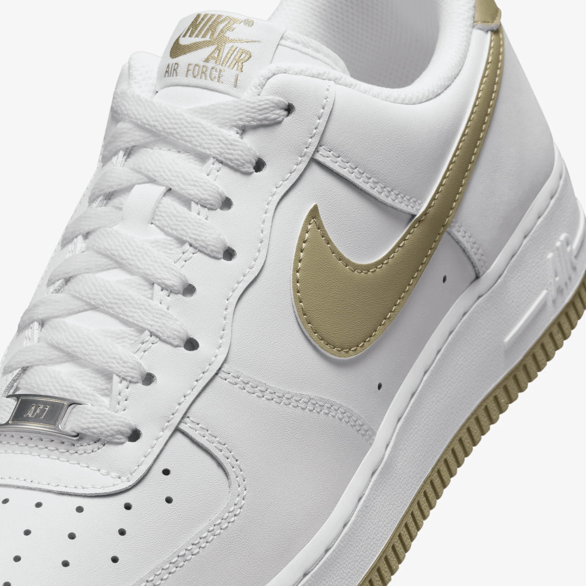 NIKE | AIR FORCE 1 '07 { WHITE/NEUTRAL OLIVE - Image 5