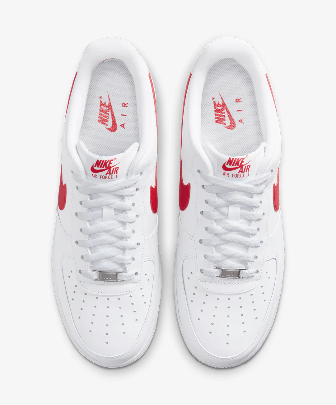 Nike | AIR FORCE 1 '07 { WHITE/UNIVERSITY RED - Image 2