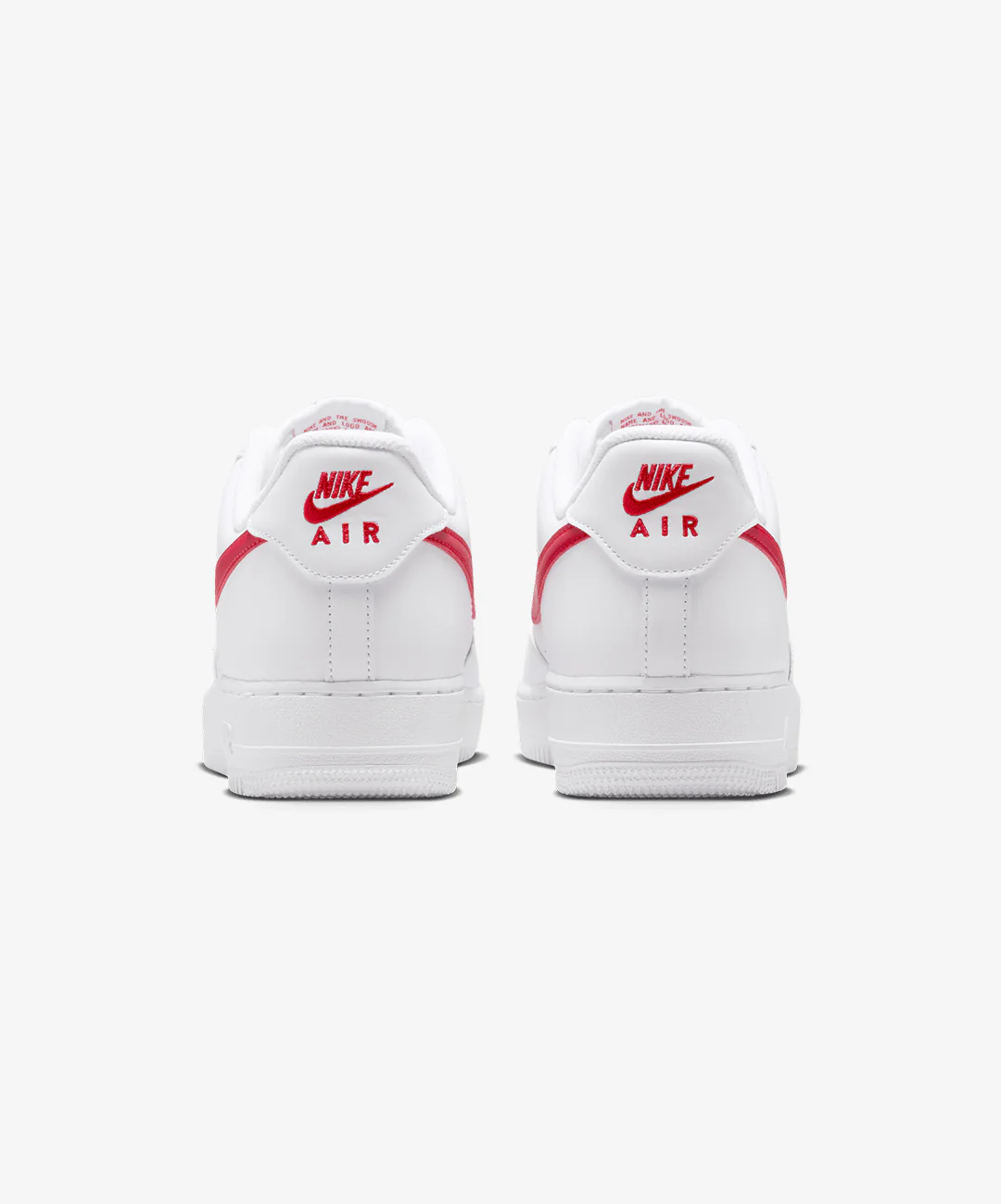 Nike | AIR FORCE 1 '07 { WHITE/UNIVERSITY RED - Image 4