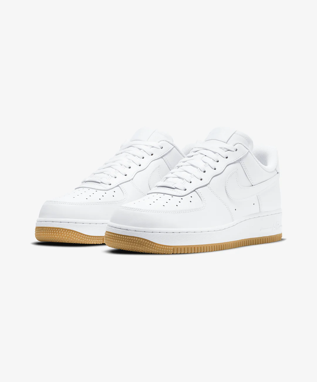 Nike | AIR FORCE 1 '07 { WHITE/WHITE-GUM LIGHT BROWN - Image 3