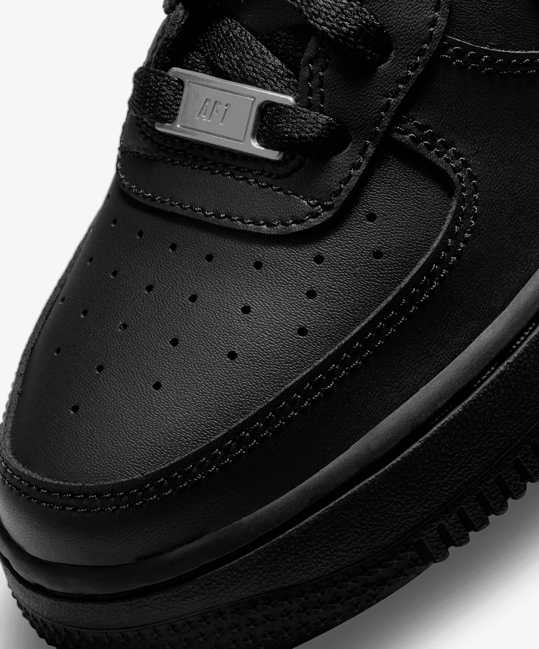 Nike | AIR FORCE 1 LE { BLACK/BLACK - Image 4
