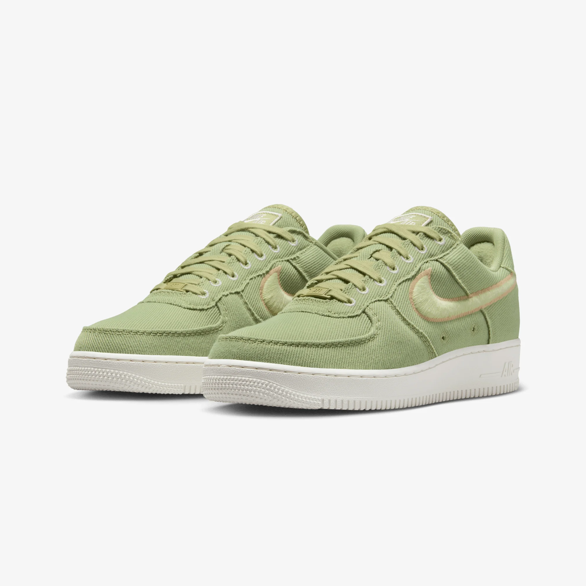 NIKE | AIR FORCE 1 LOW CANVAS { DUSTY OLIVE/OLIVE AURA-HEMP-PHANTOM - Image 3