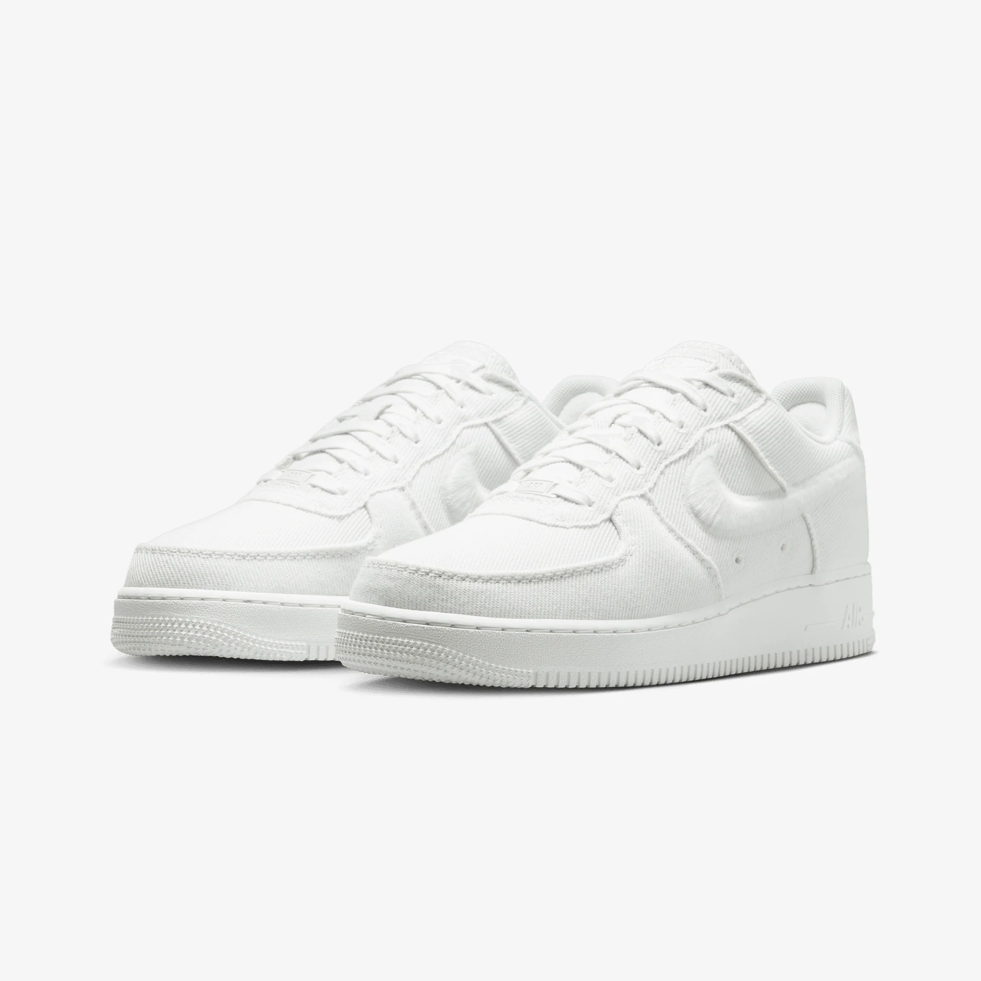 NIKE | AIR FORCE 1 LOW CANVAS { SUMMIT WHITE/SUMMIT WHITE - Image 4