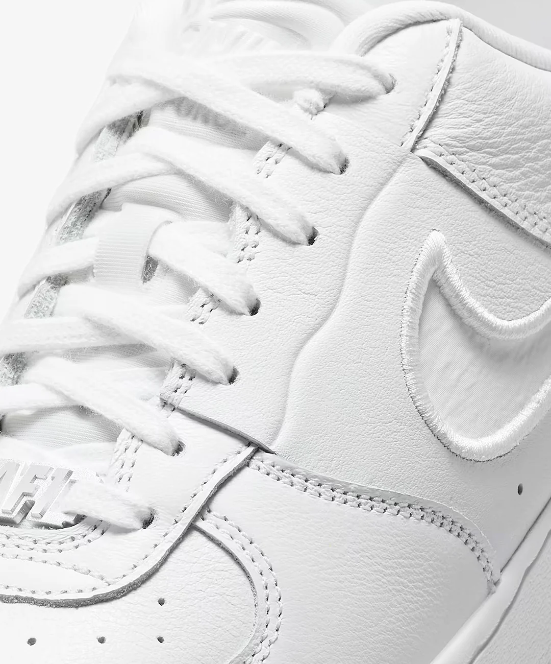 NIKE | AIR FORCE 1 LOW DANCE { WHITE/WHITE-WHITE-METALLIC SILVER - Image 4