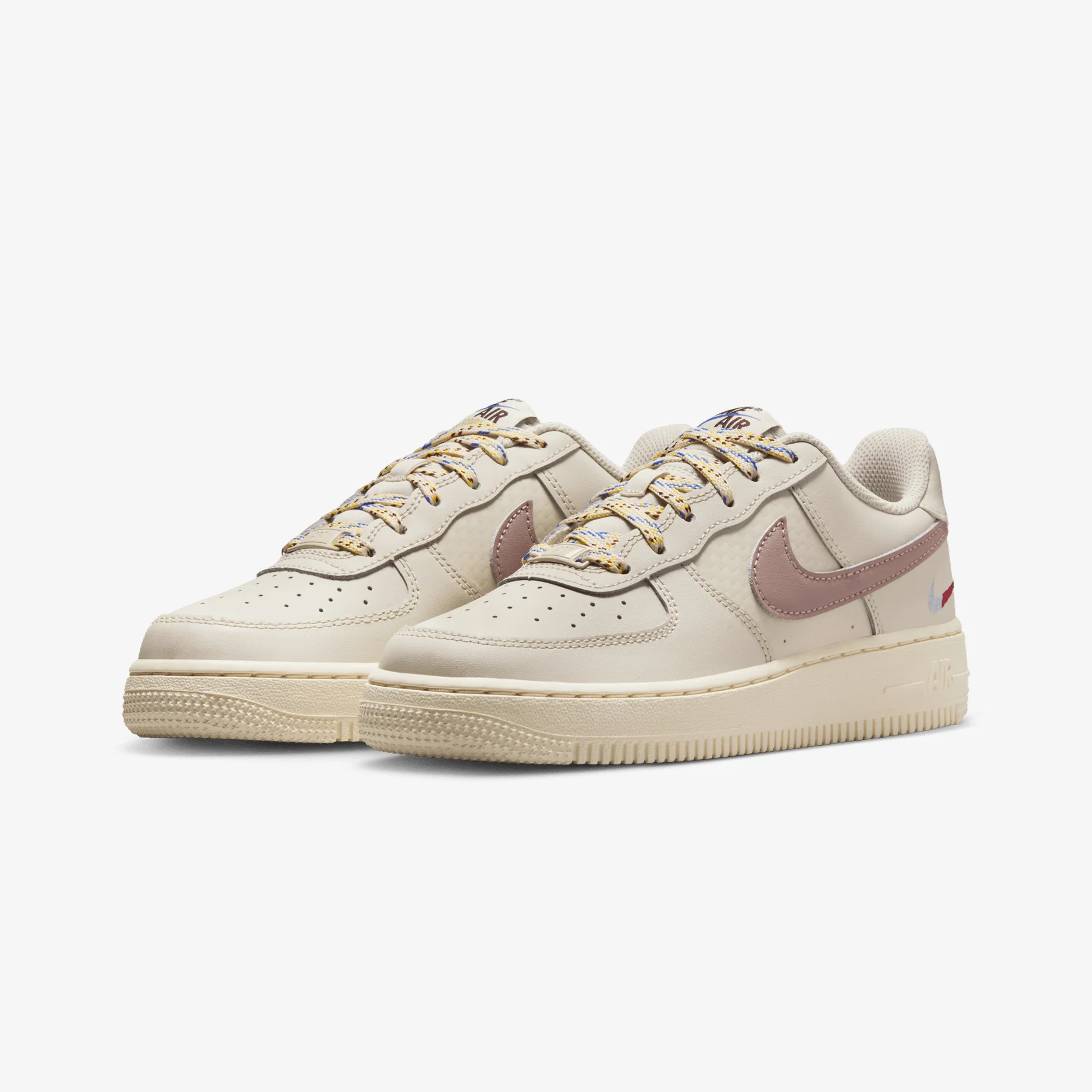 NIKE | AIR FORCE 1 LV8 1 (GS) { LT OREWOOD BRN/MALT-BURGUNDY CRUSH - Image 3