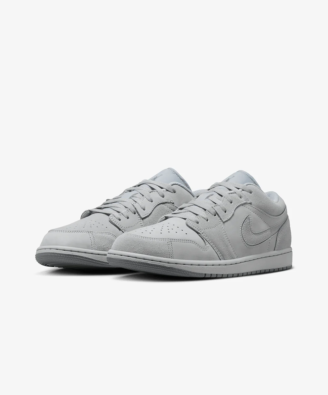 JORDAN | AIR JORDAN 1 LOW SE CRAFT { WOLF GREY/WOLF GREY-SMOKE GREY - Image 3