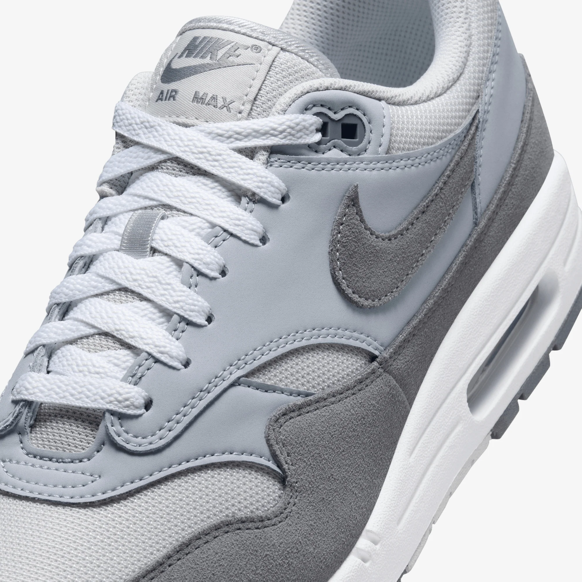 NIKE | AIR MAX 1 { PHOTON DUST/SMOKE GREY-WOLF GREY-WHITE - Image 5