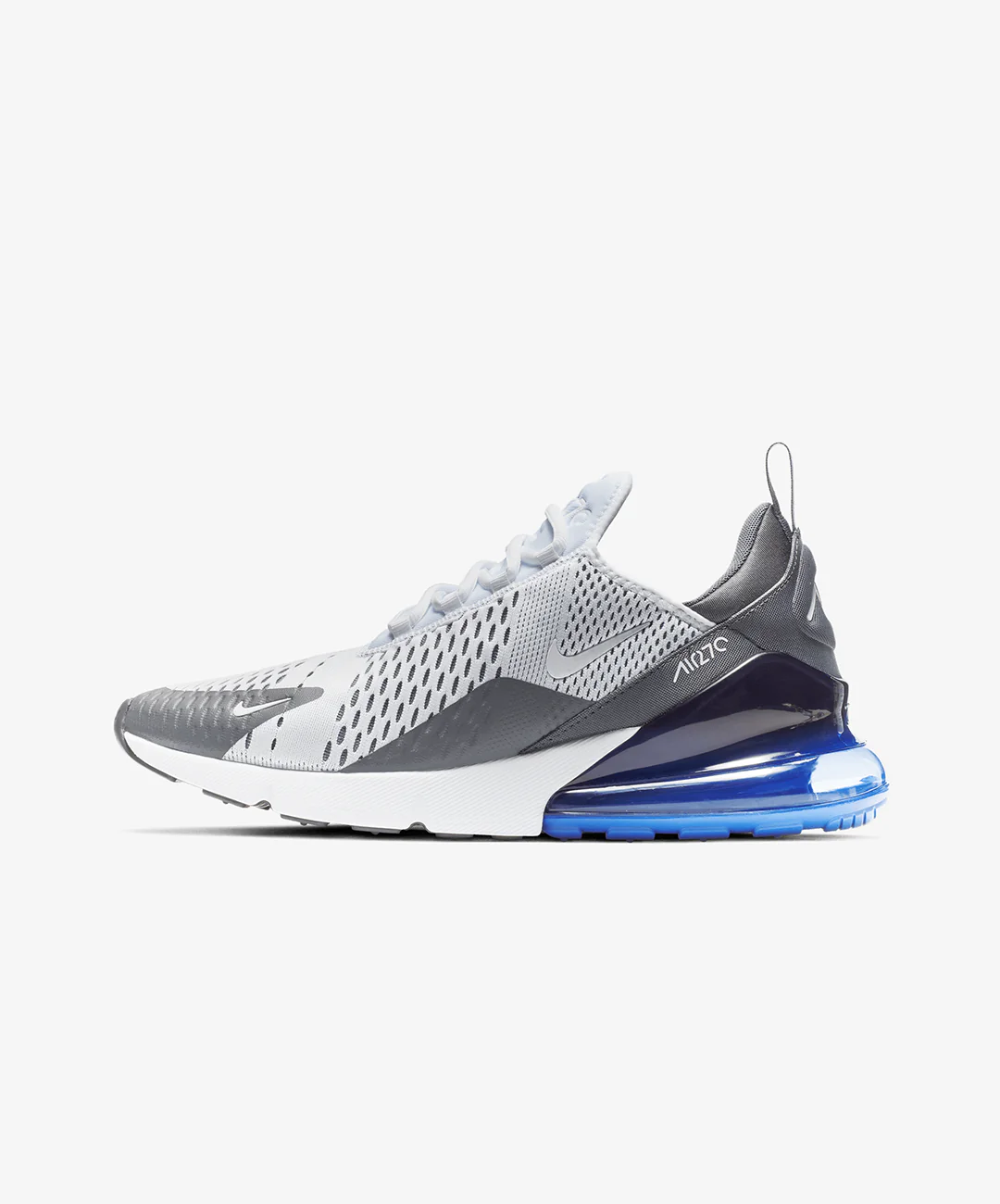 Nike | AIR MAX 270 { WHITE/WHITE-PERSIAN VIOLET-DARK GREY - Image 3