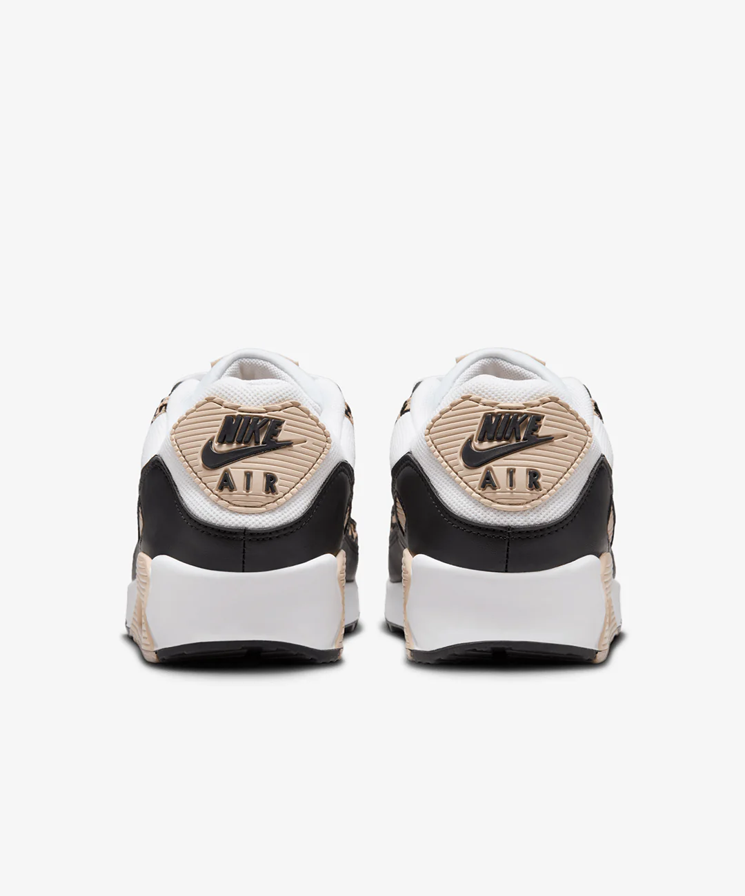 Nike | AIR MAX 90 LV8 { WHITE/BLACK-SANDDRIFT-HEMP - Image 4