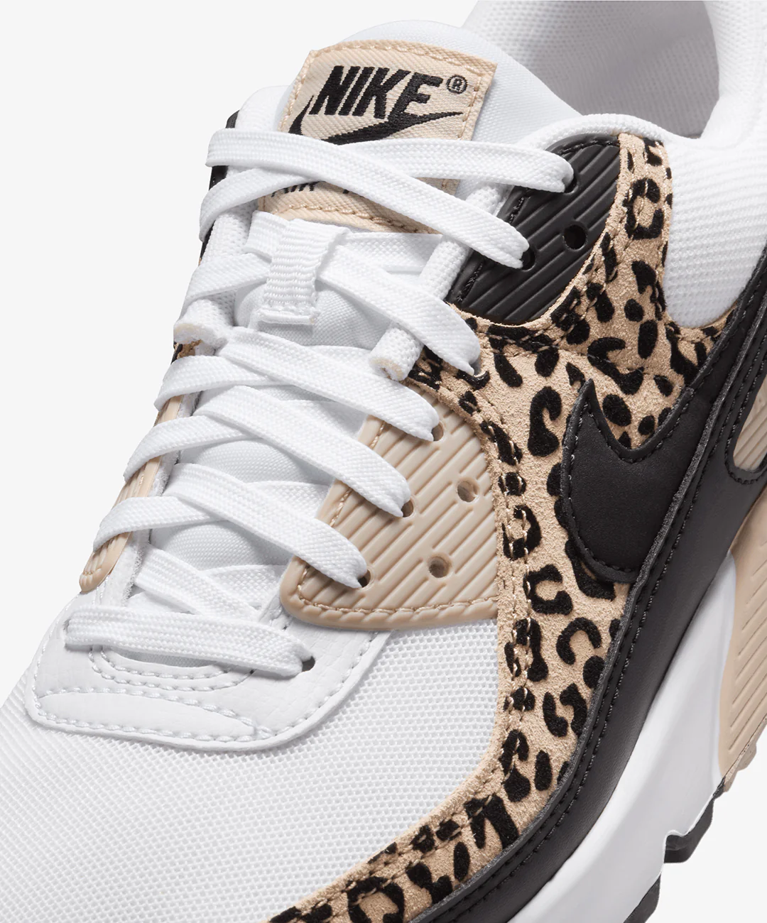 Nike | AIR MAX 90 LV8 { WHITE/BLACK-SANDDRIFT-HEMP - Image 5