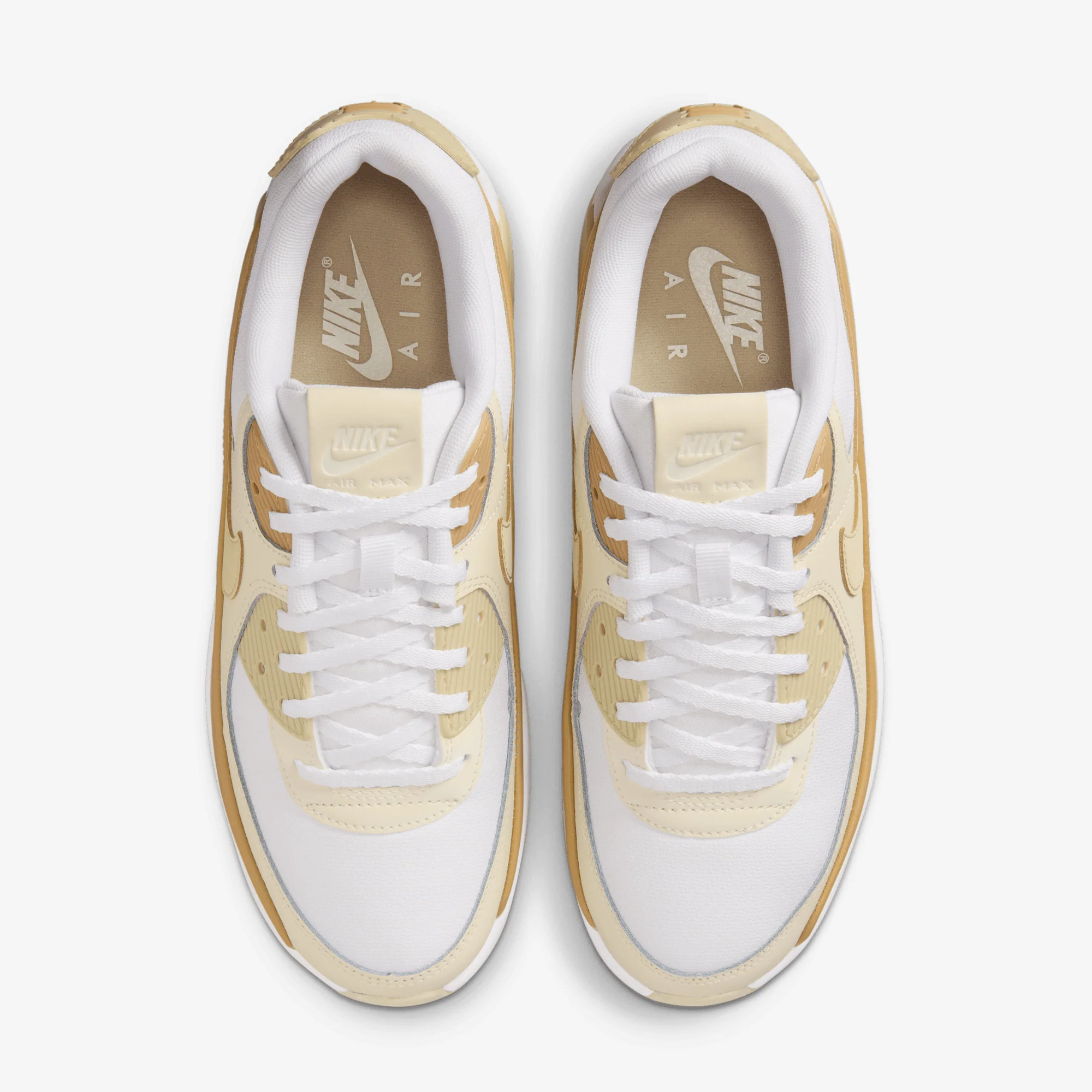 Nike | AIR MAX 90 LV8 { WHITE/TEAM GOLD-CLUB GOLD-COCONUT MILK - Image 2