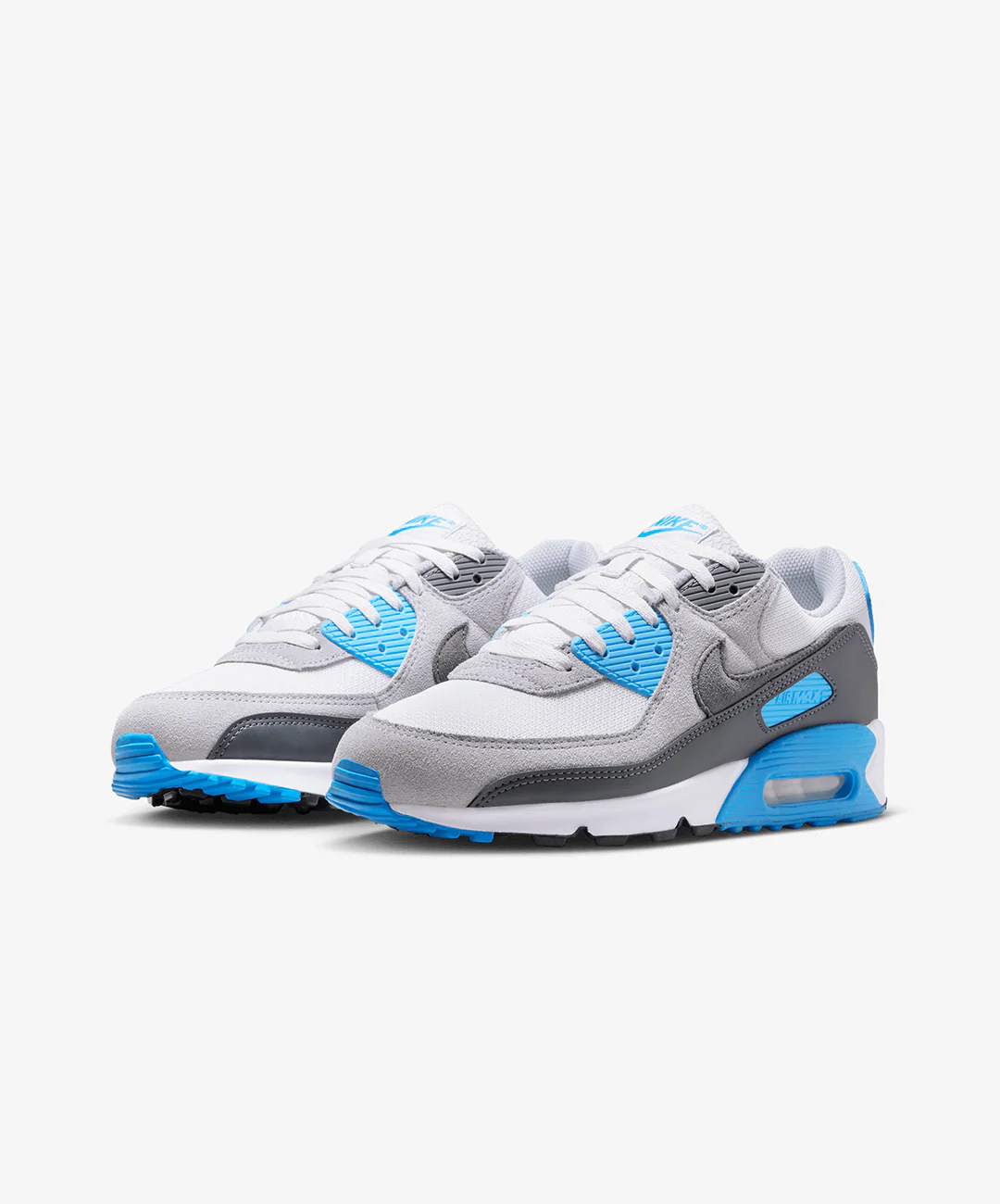 Nike | AIR MAX 90 { PLATINUM TINT/IRON GREY-BLUE LIGHTNING - Image 3