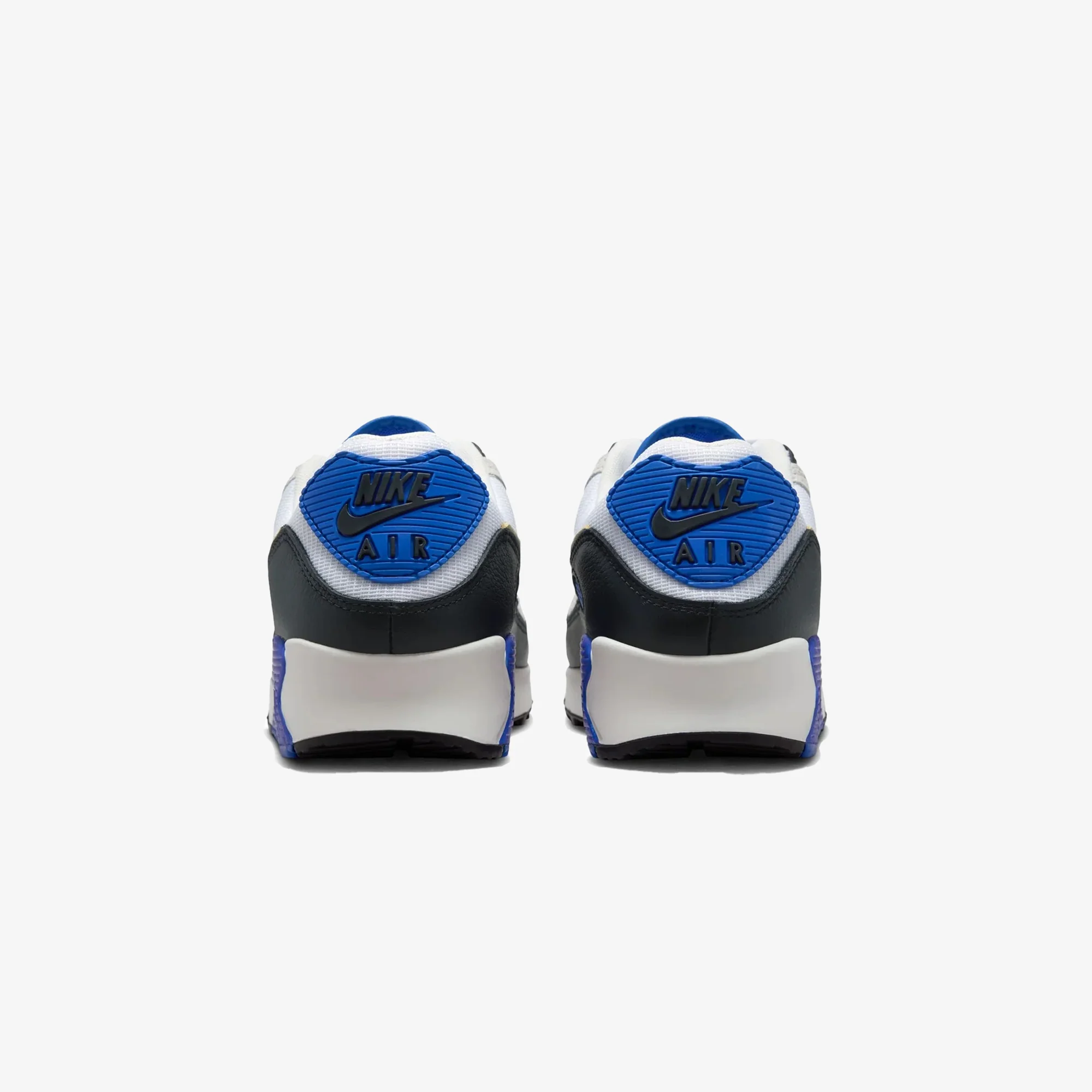 NIKE | AIR MAX 90 PREMIUM { WHITE/KHAKI-RACER BLUE-BLACK - Image 3