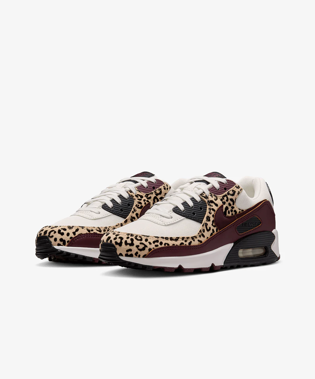 Nike | AIR MAX 90 { SAIL/BURGUNDY CRUSH-BLACK - Image 3