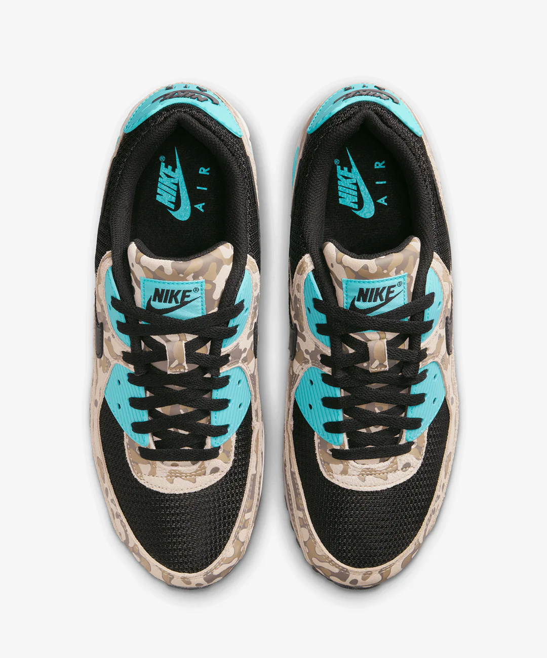 Nike | AIR MAX 90 { SANDDRIFT/BLACK-AURORA GREEN-KHAKI - Image 2