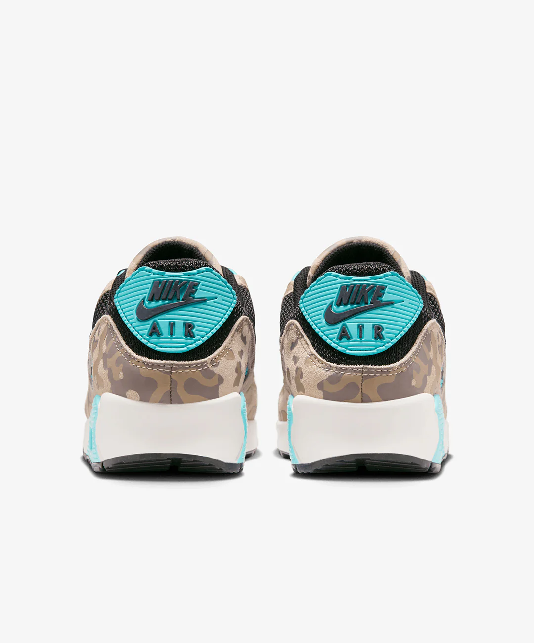 Nike | AIR MAX 90 { SANDDRIFT/BLACK-AURORA GREEN-KHAKI - Image 4