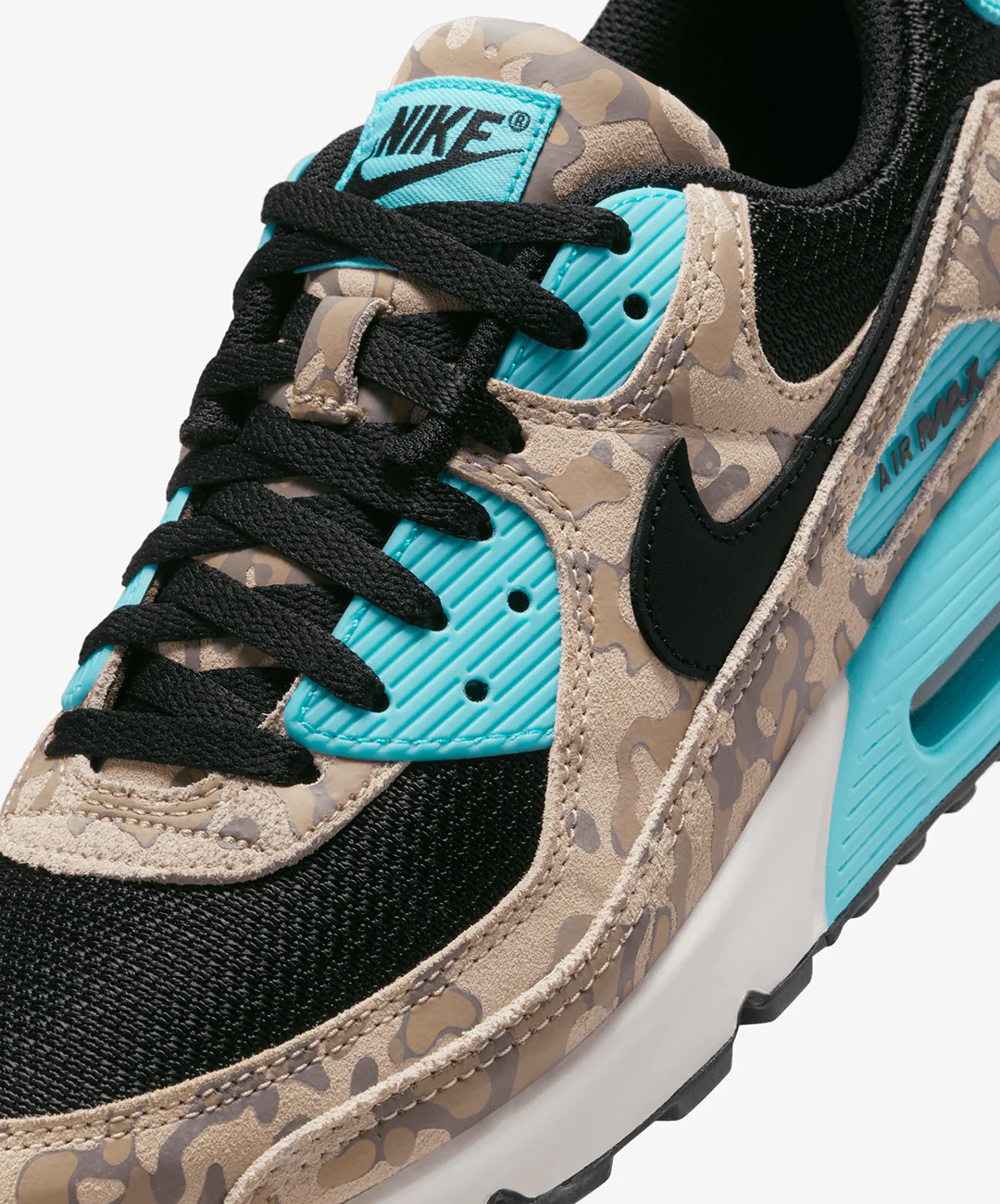 Nike | AIR MAX 90 { SANDDRIFT/BLACK-AURORA GREEN-KHAKI - Image 5