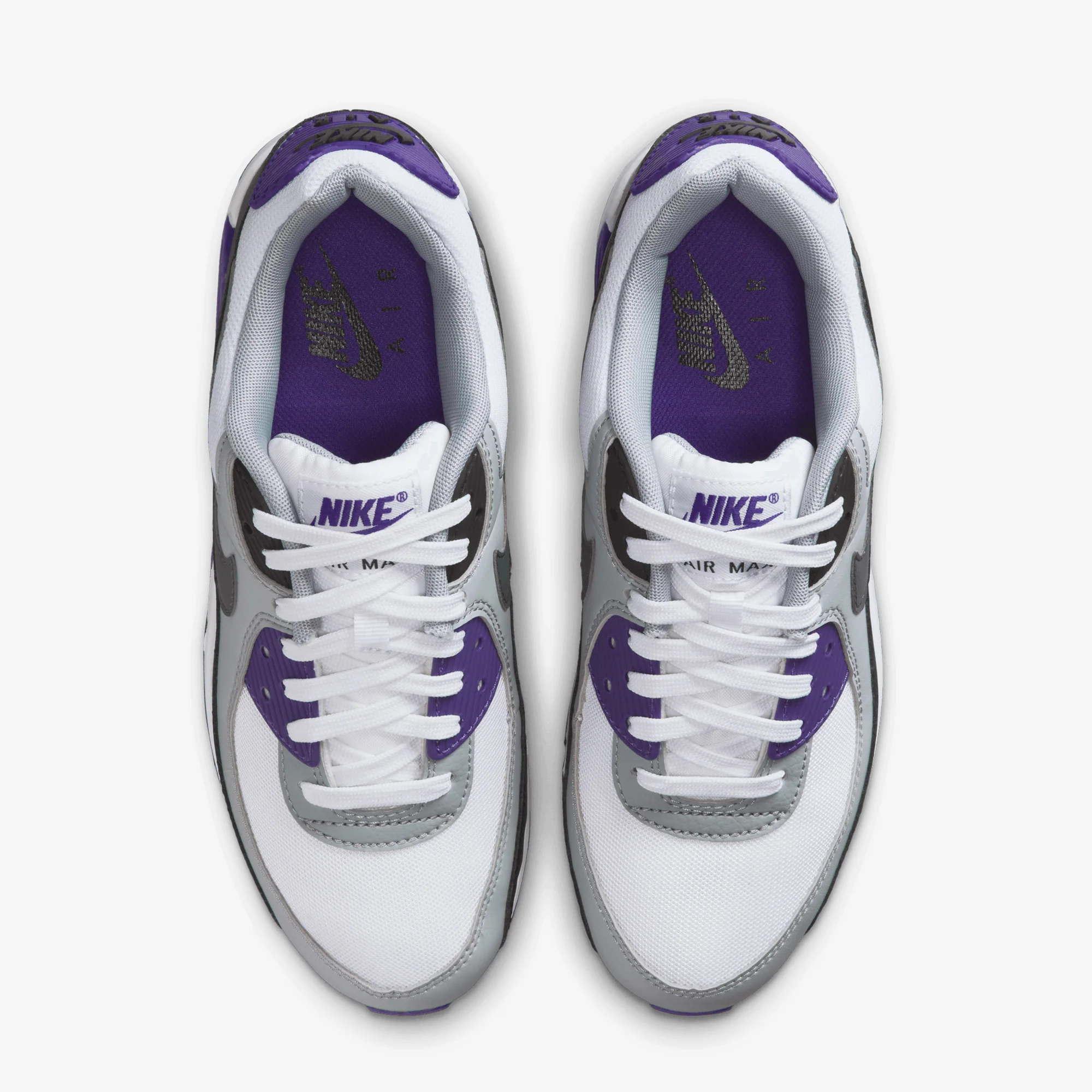 Nike | AIR MAX 90 { WHITE/IRON GREY-BLACK-WOLF GREY - Image 2