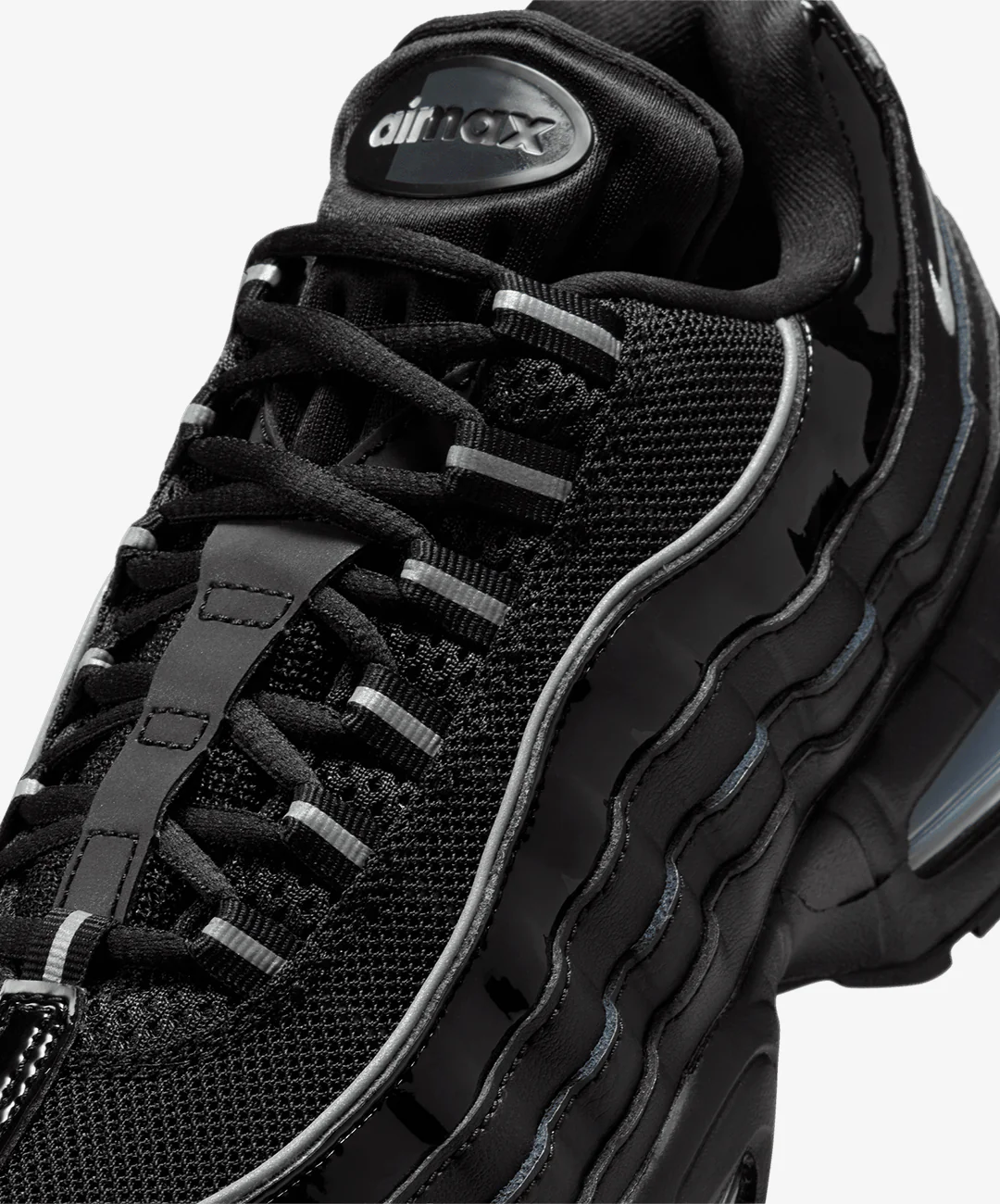 Nike | AIR MAX 95 BIG BUBBLE { BLACK/METALLIC SILVER-REFLECT SILVER - Image 5