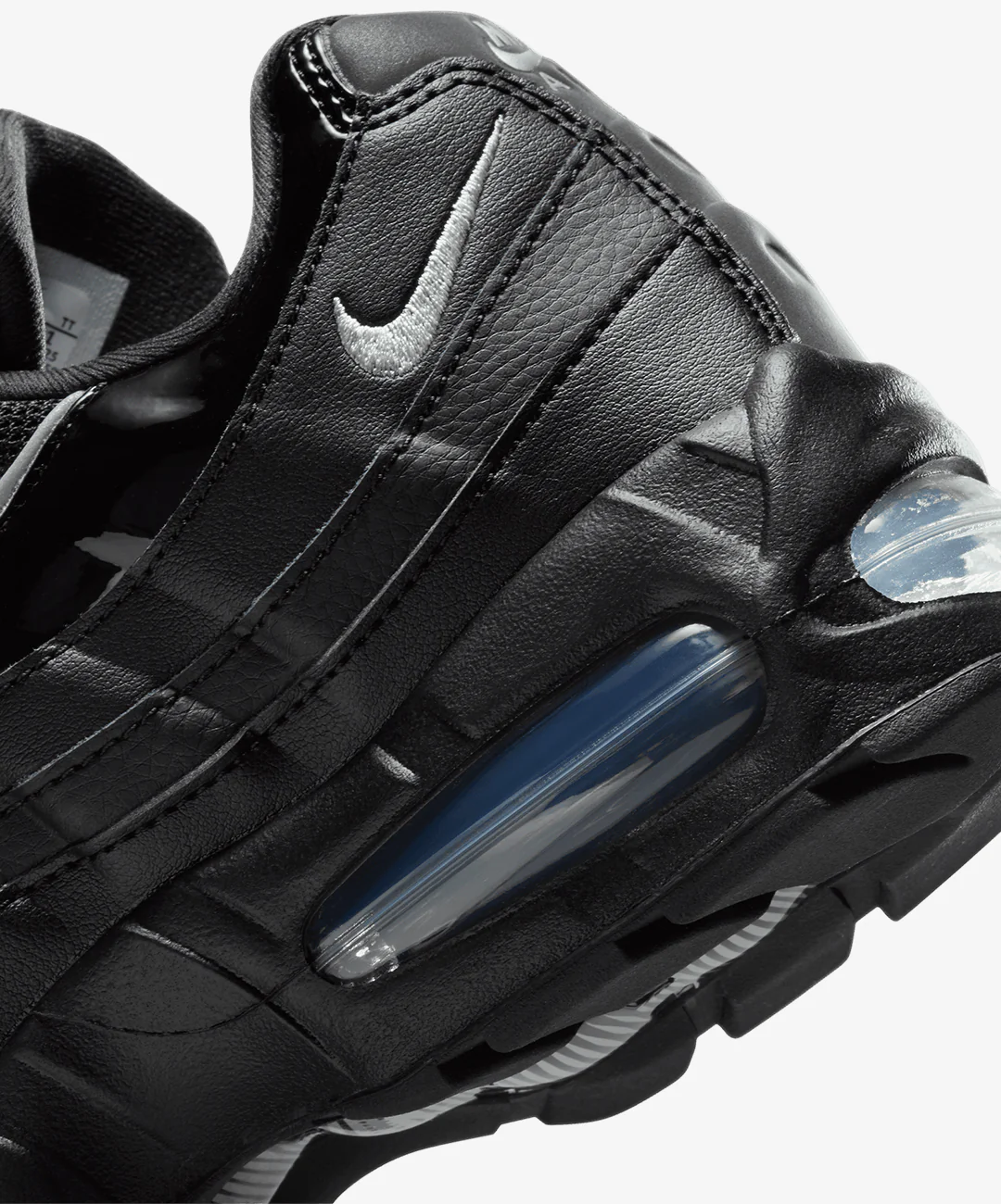 Nike | AIR MAX 95 BIG BUBBLE { BLACK/METALLIC SILVER-REFLECT SILVER - Image 6