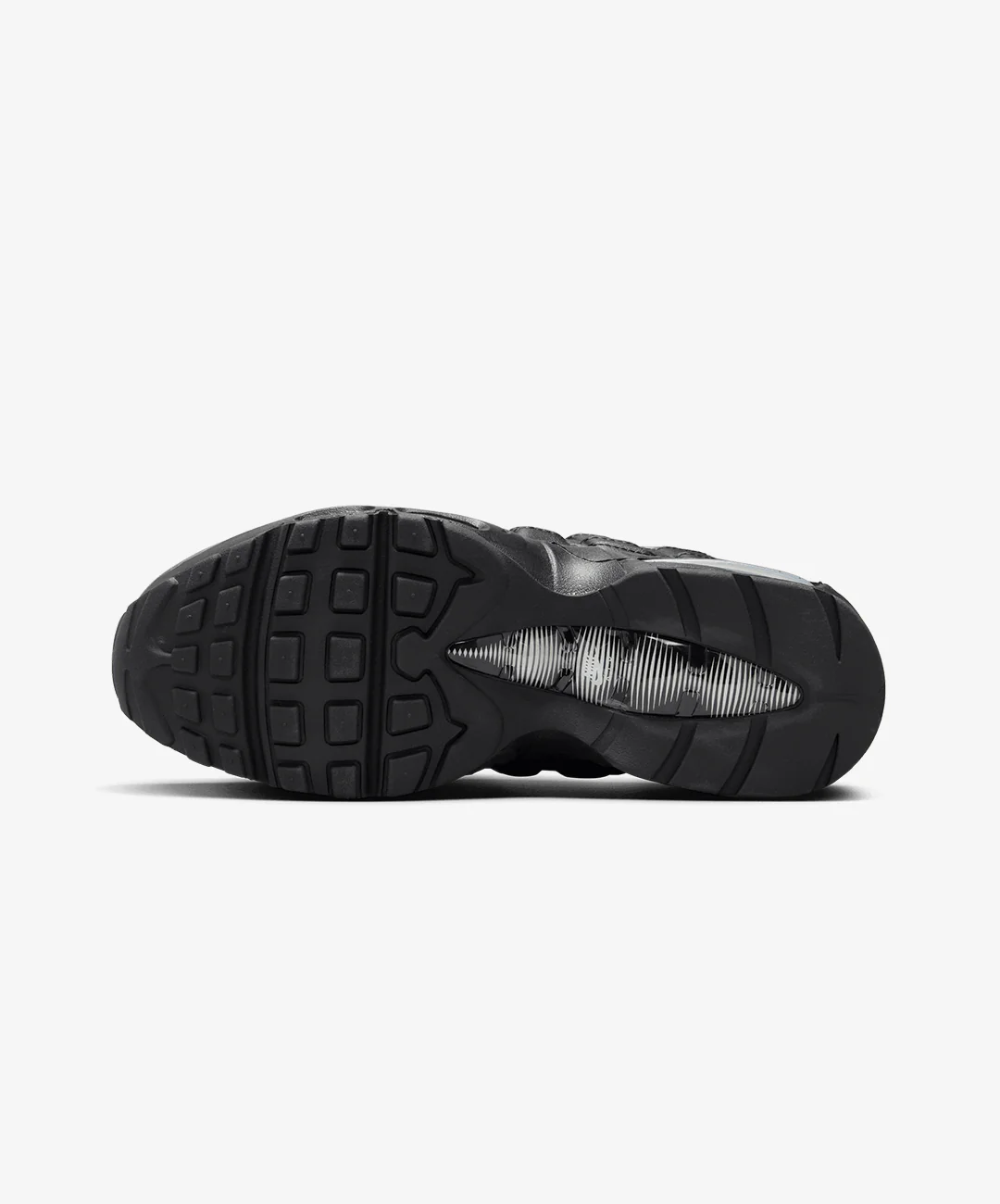 Nike | AIR MAX 95 BIG BUBBLE { BLACK/METALLIC SILVER-REFLECT SILVER - Image 7
