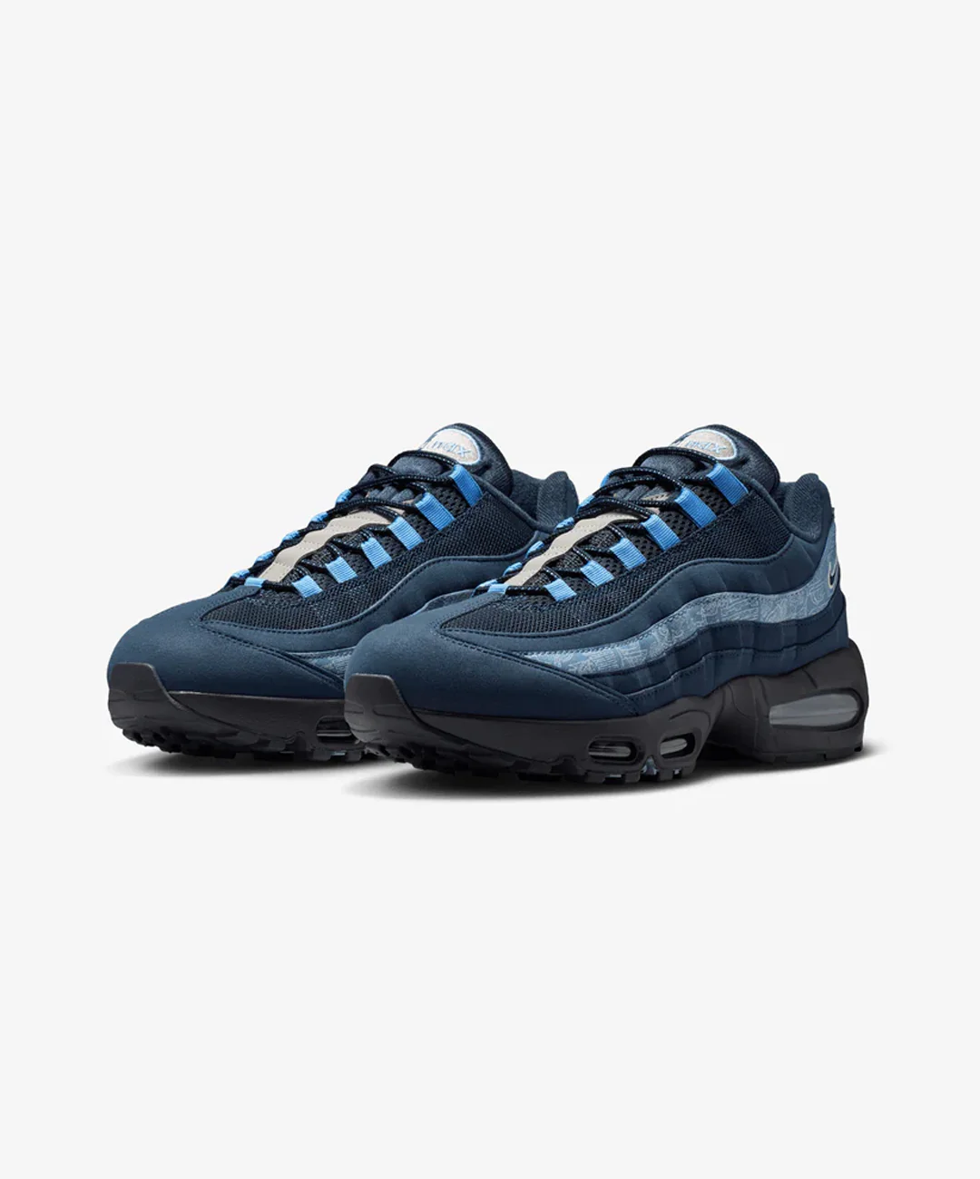 Nike | AIR MAX 95 BIG BUBBLE SE { MULTI-COLOR/OBSIDIAN-WORK BLUE-WHITE - Image 3