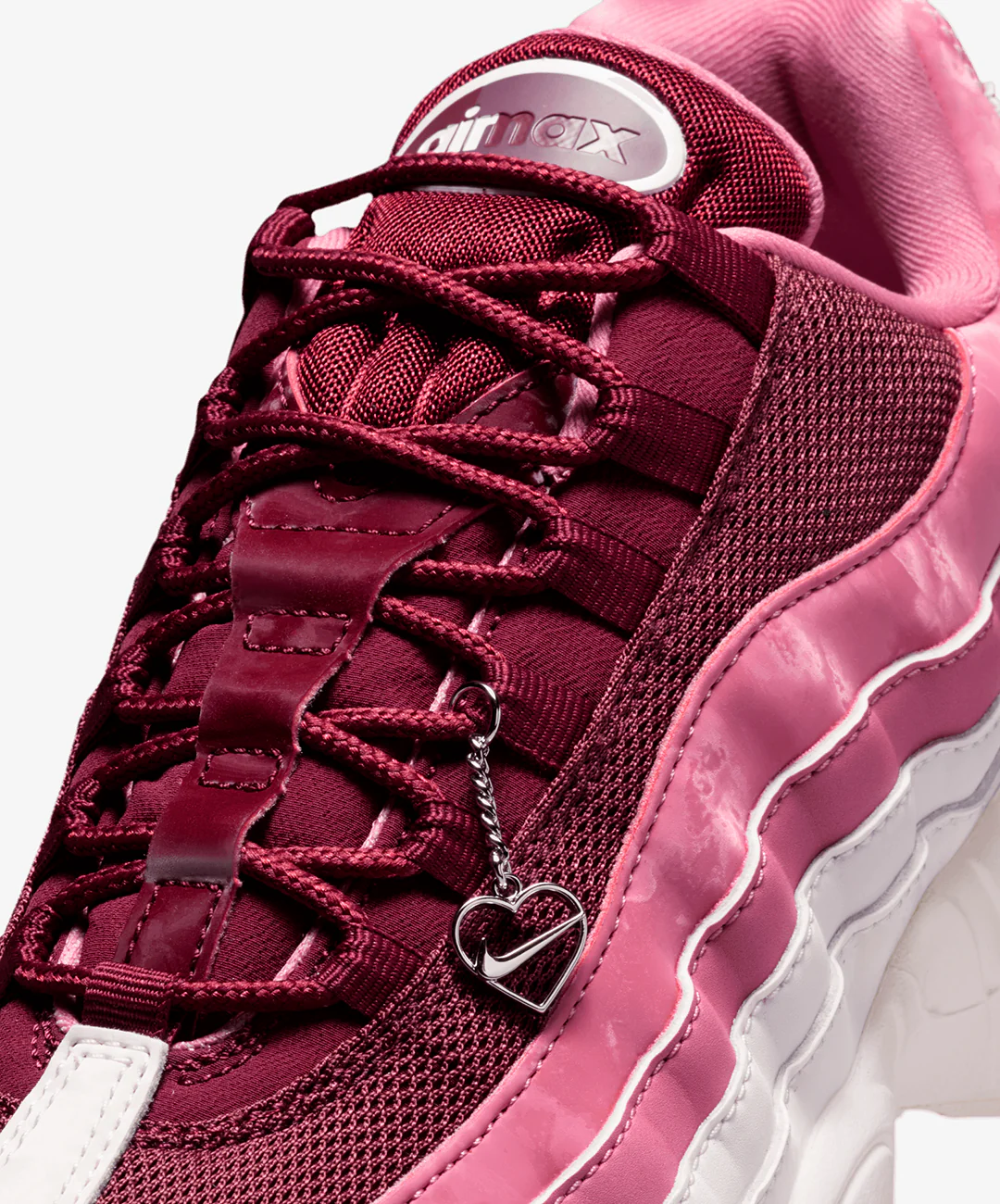 Nike | AIR MAX 95 BIG BUBBLE "VALENTINE'S DAY" { TEAM RED/PEARL PINK-PEONY - Image 5
