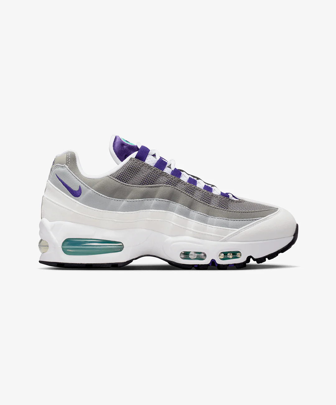 Nike | AIR MAX 95 BIG BUBBLE { WHITE/COURT PURPLE-EMERALD GREEN