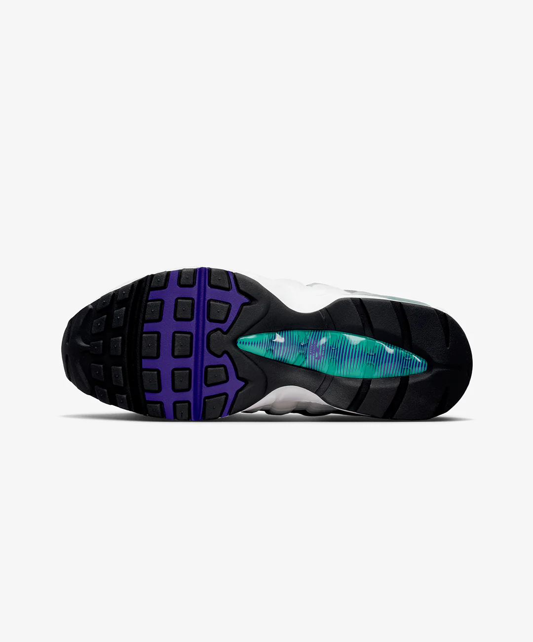 Nike | AIR MAX 95 BIG BUBBLE { WHITE/COURT PURPLE-EMERALD GREEN - Image 6