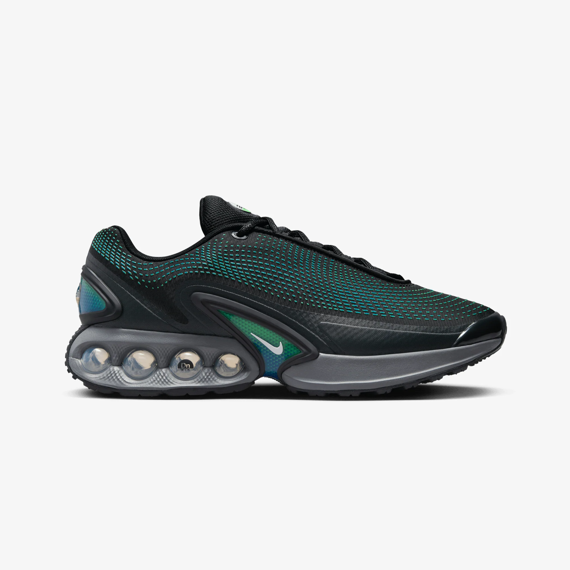 Nike | AIR MAX DN { BLACK/WHITE-HYPER COBALT-RAGE GREEN
