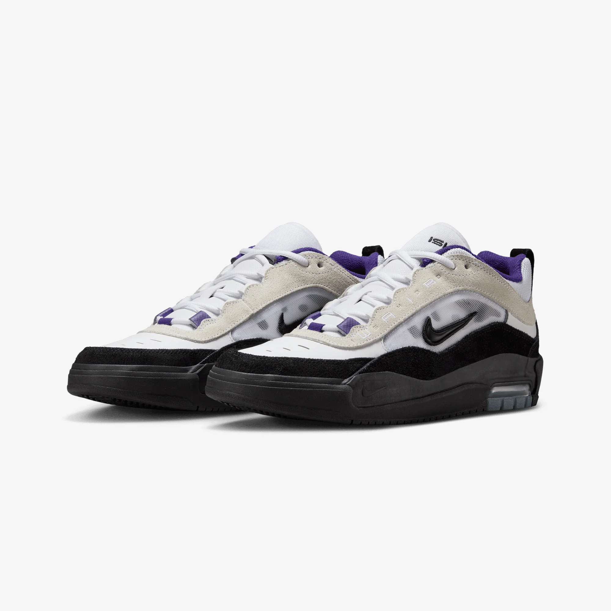 Nike | AIR MAX ISHOD { WHITE/BLACK-COURT PURPLE-BLACK - Image 3