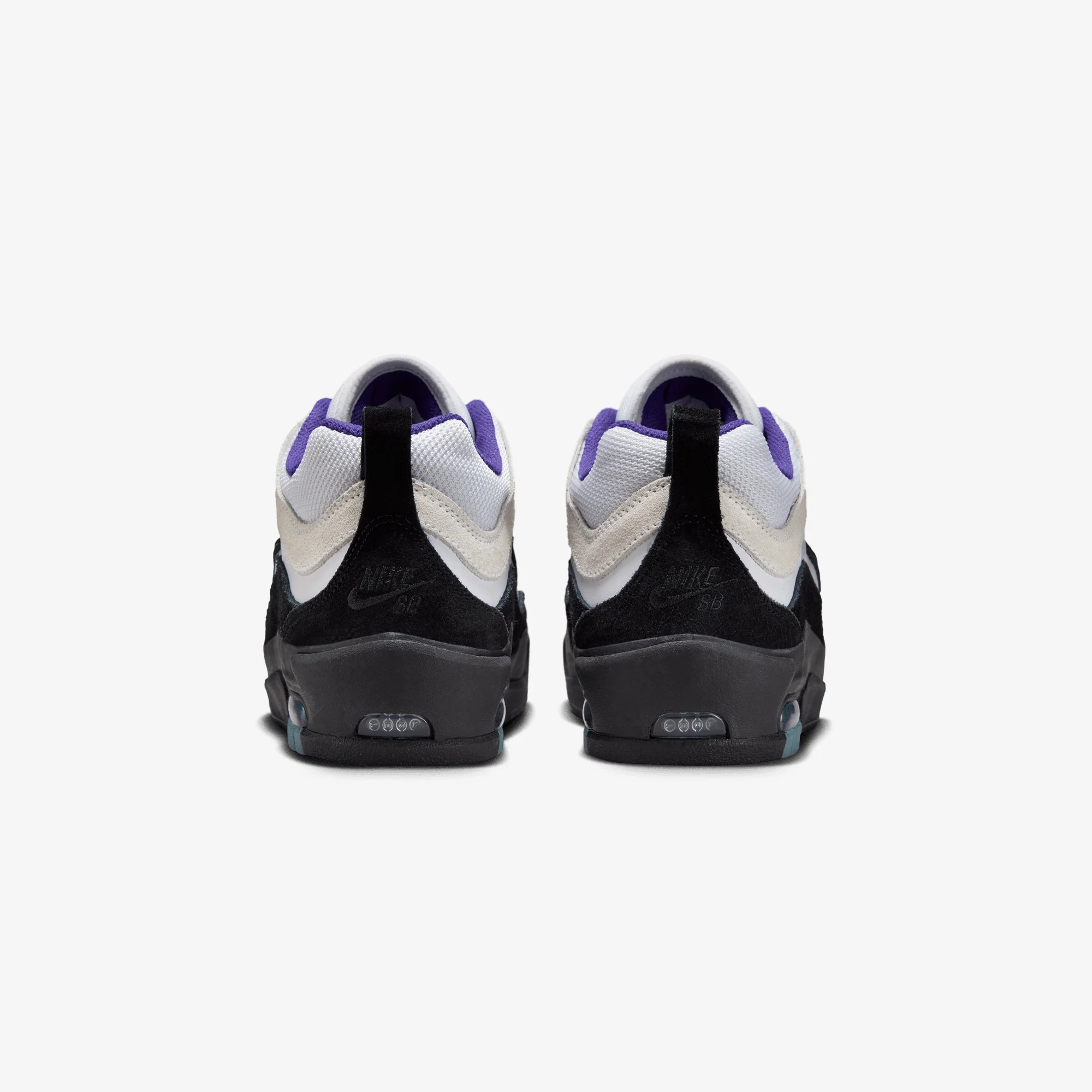 Nike | AIR MAX ISHOD { WHITE/BLACK-COURT PURPLE-BLACK - Image 4