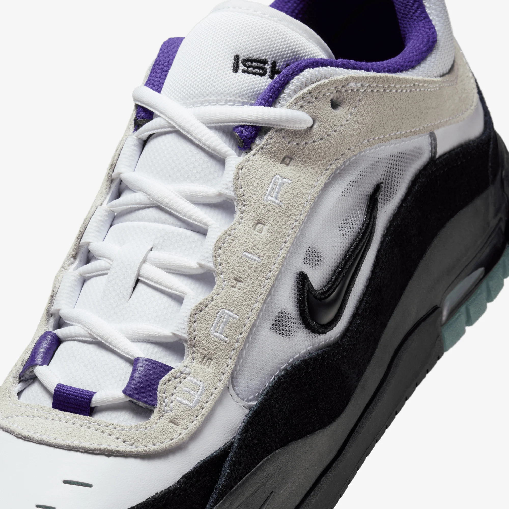 Nike | AIR MAX ISHOD { WHITE/BLACK-COURT PURPLE-BLACK - Image 5