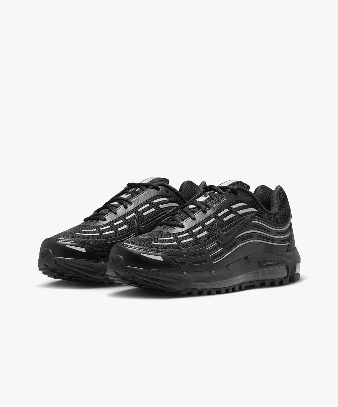 Nike | AIR MAX TL 2.5 { BLACK/BLACK-BLACK-METALLIC SILVER - Image 3