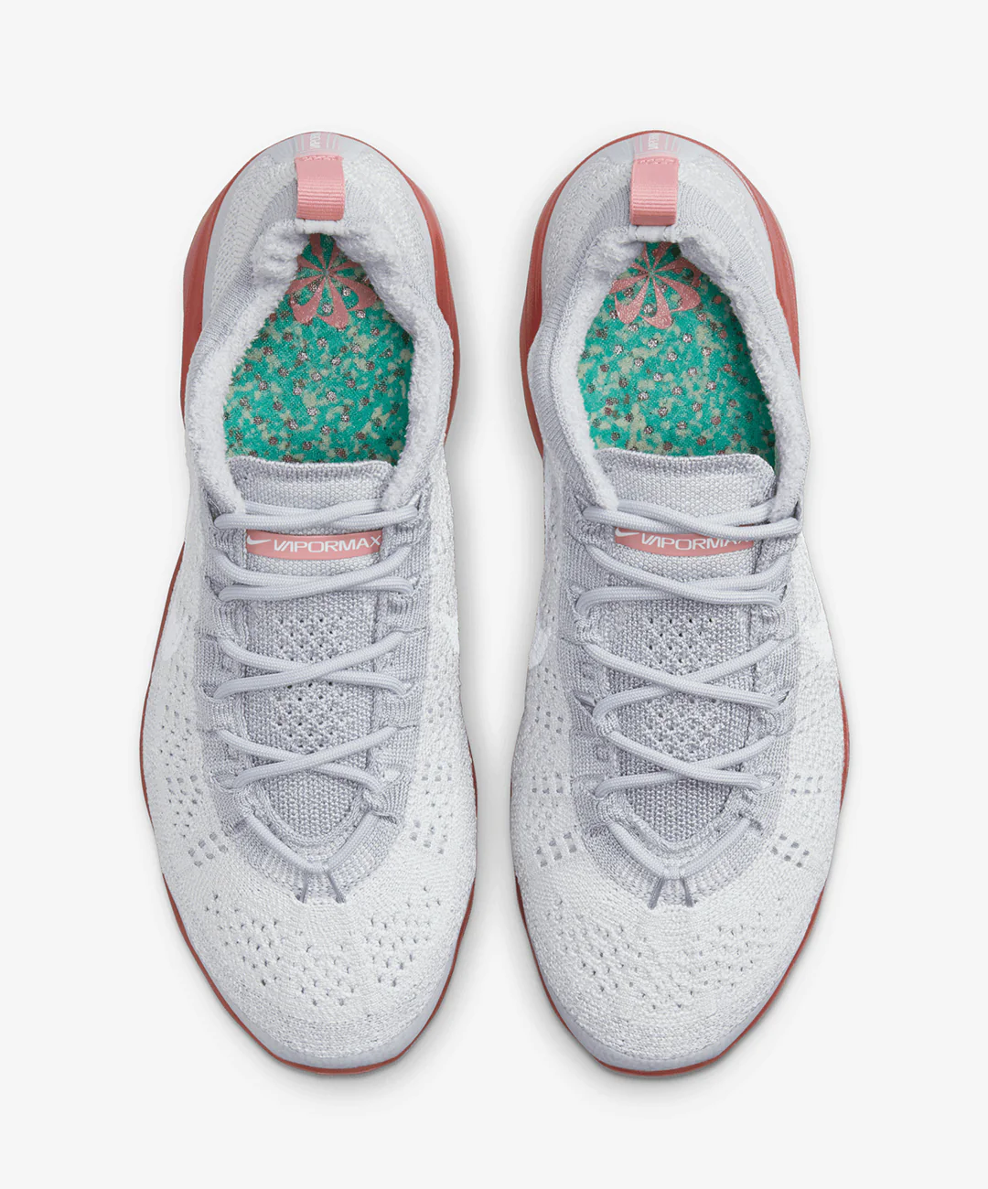 NIKE | AIR VAPORMAX 2023 FLYKNIT { PHOTON DUST/WHITE-WOLF GREY-RED STARDUST - Image 2