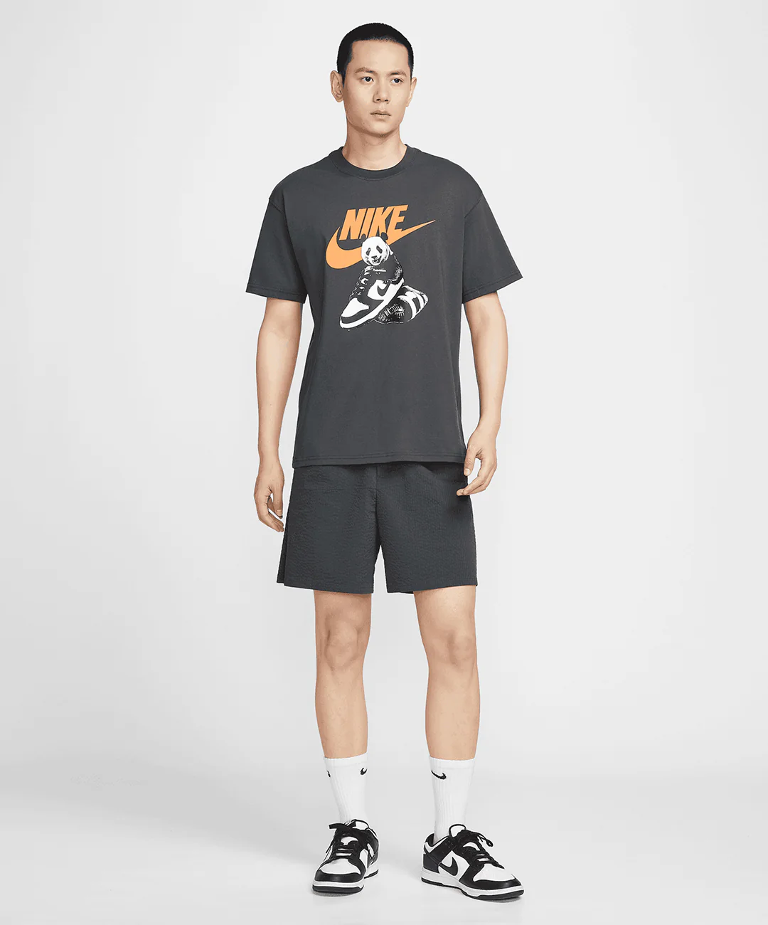 NIKE | AS M NSW TEE FW MBR CNCT FA25 { ANTHRACITE - Image 5