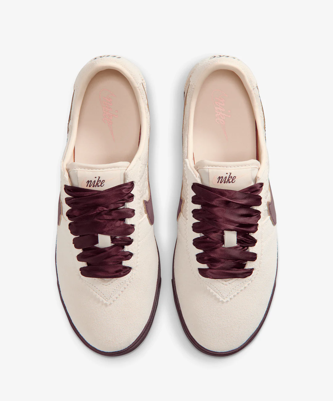 Nike | ASTROGRABBER LEATHER SE { LIGHT CREAM/BURGUNDY CRUSH-ARCTIC ORANGE - Image 2