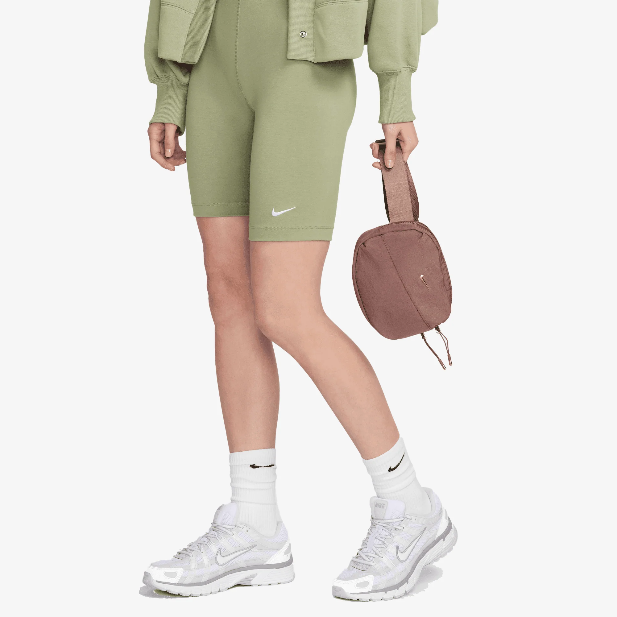 NIKE | AURA CROSSBODY BAG (2L) { SMOKEY MAUVE/LT TRNSPRNT GLD