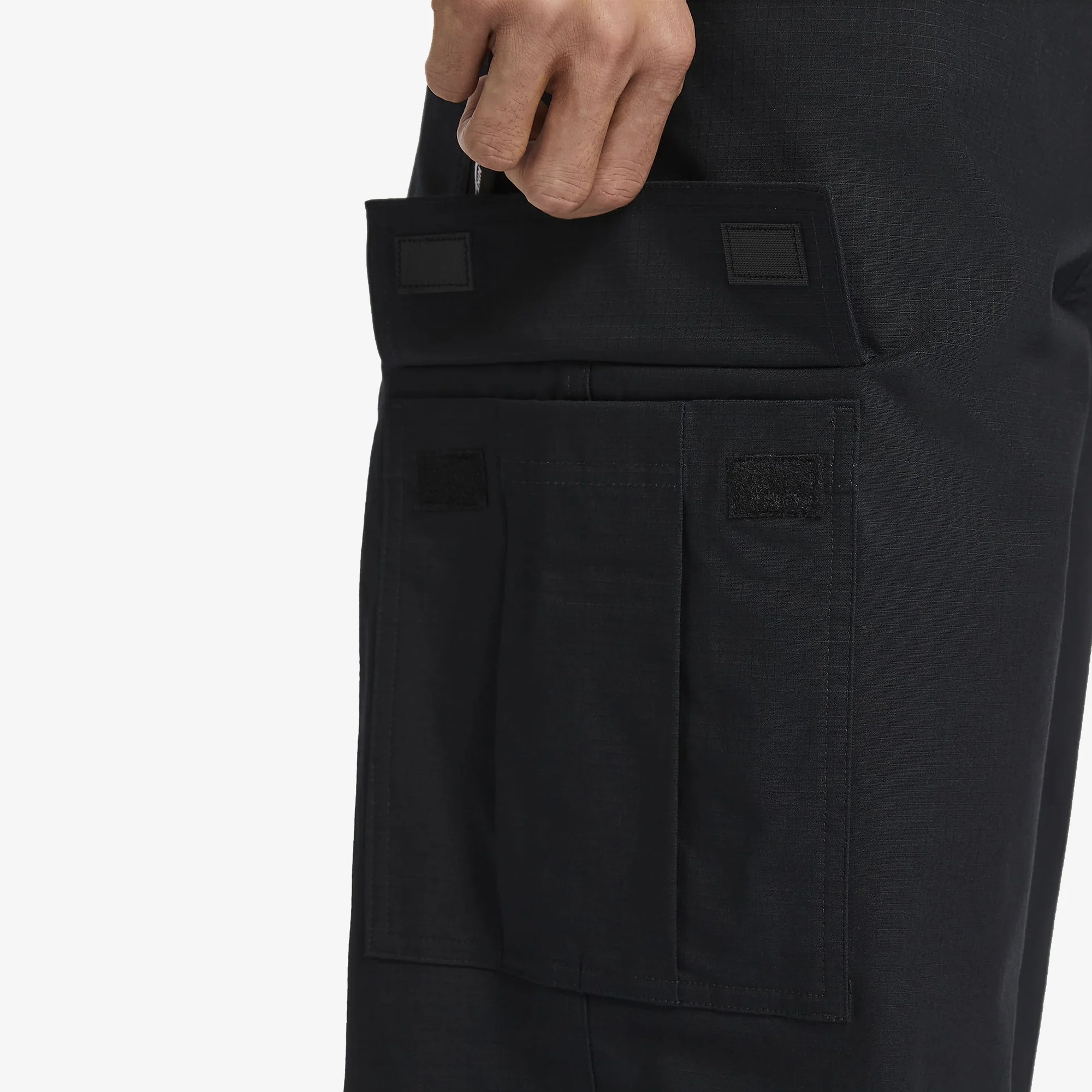 NIKE | CLUB CARGO PANTS { BLACK/BLACK - Image 6